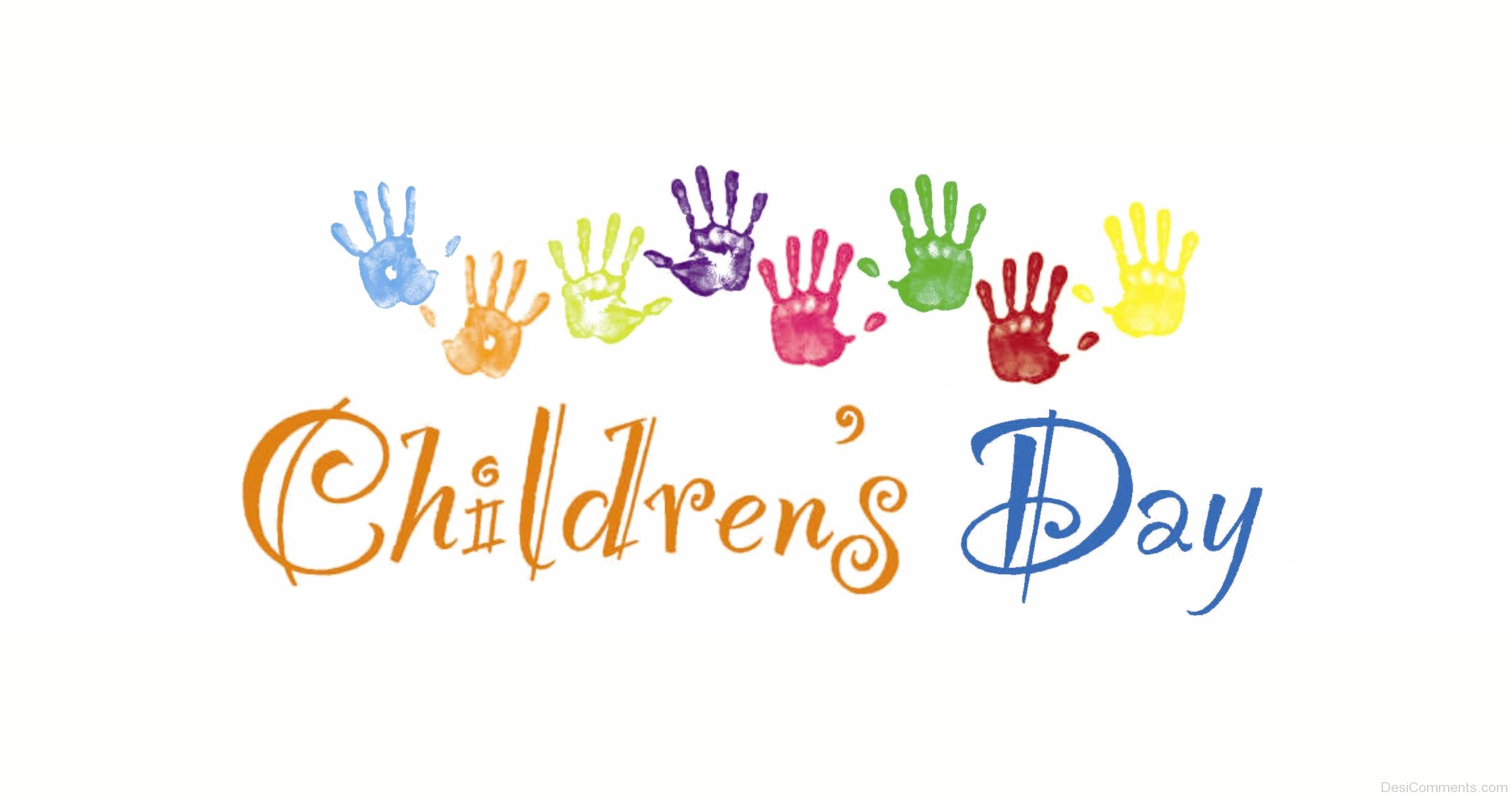 Kolorowe małe dłonie dzień dziecka